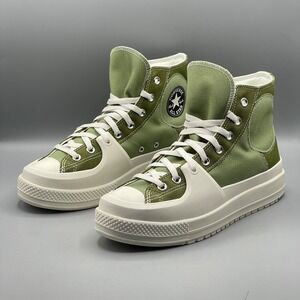 Converse Men's 9.5 Sneakers Green CTAS Construct Hi Army Platform Street A03471C